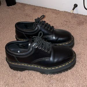Dr Martens platform leather loafers